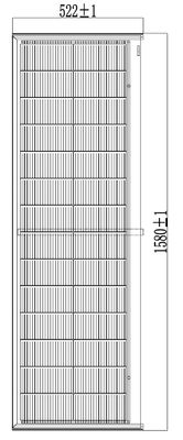 HJT CELLS 80W 90W Weather Resistant Black Tempered Glass BIPV Solar Tiles Easy Installation Listed Rectangular Shape