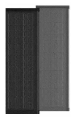 HJT CELLS 80W 90W Weather Resistant Black Tempered Glass BIPV Solar Tiles Easy Installation Listed Rectangular Shape