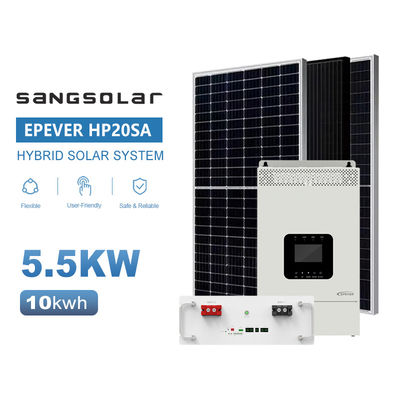 SANG Solar Off Grid Solar System For Home 3.5KW 5.5KW 48V 220V 230V With 5kwh 10kwh 15kwh Lithium Battery