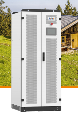 100kW Three Phase Microgrid Inverter 110kVA Capacity 250-850V MPPT 420-850V Battery IP20 Enclosure