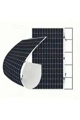 570W High-Current Semi-Flexible Solar Panel - TOPCon Cell, Ideal for Off-Grid and Marine Applications