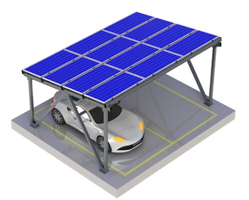Modular BIPV Mounting System - 115mm Steel Bracket with Prefabricated Frame for Rooftop Solar Shed