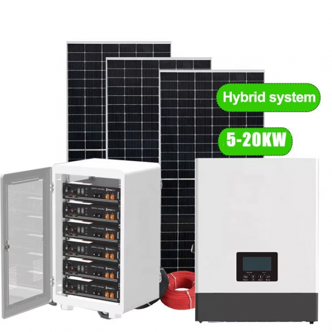 SANG Solar Inverter 5kw 10kw 15kw With 15kwh Lithium Battery Grid Photovoltaic Solar Panel System 1